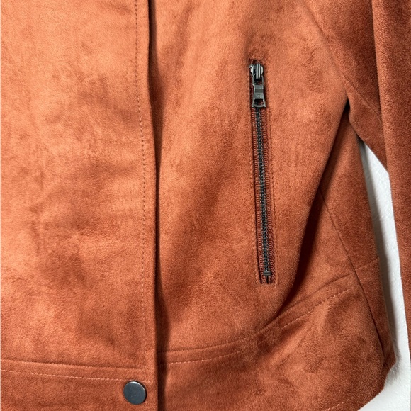 BCBGMaxAzria Rust soft suede, feel Jacket - Picture 3 of 6